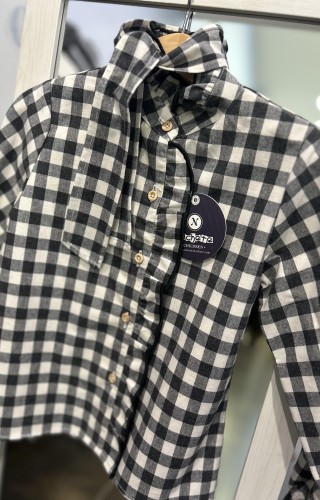 CAMISA CUADROS VICHY NEGRO...